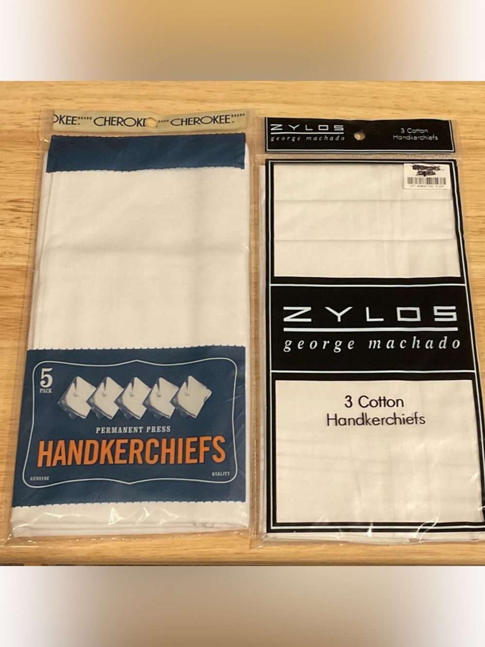 Cherokee Set of 5 & Zylos George Machado Set of 3 Men’s Handkerchiefs NEW